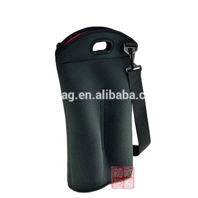 Multi-usage Neoprene wine cooler bag with seam open&zipper