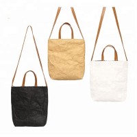 Custom Washable Kraft Paper Bag for shopping/ shopping bag with rope handle