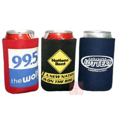 Insulated Neoprene Collapsible Draft Beer Tube Can Cooler With Sublimation Printing