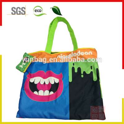 Custom 3D full heat transfer printing Canvas Bag for shopping/ shopping bag  from China factory