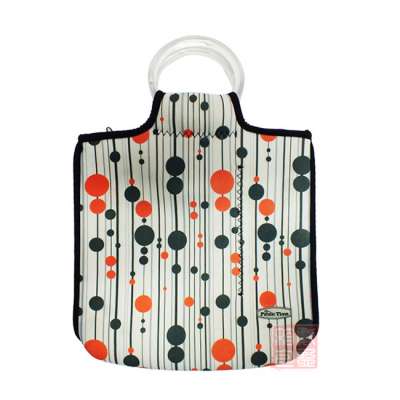 Fancy Multi-Compartment Insulated Neoprene Korean Lunch Tote bag with Handle for Picnic