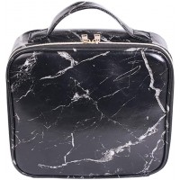 Professional Cosmetic Case Shockproof Makeup Case Marble Makeup Bag with Adjustable Compartment Large Toiletry Bag for Men Women